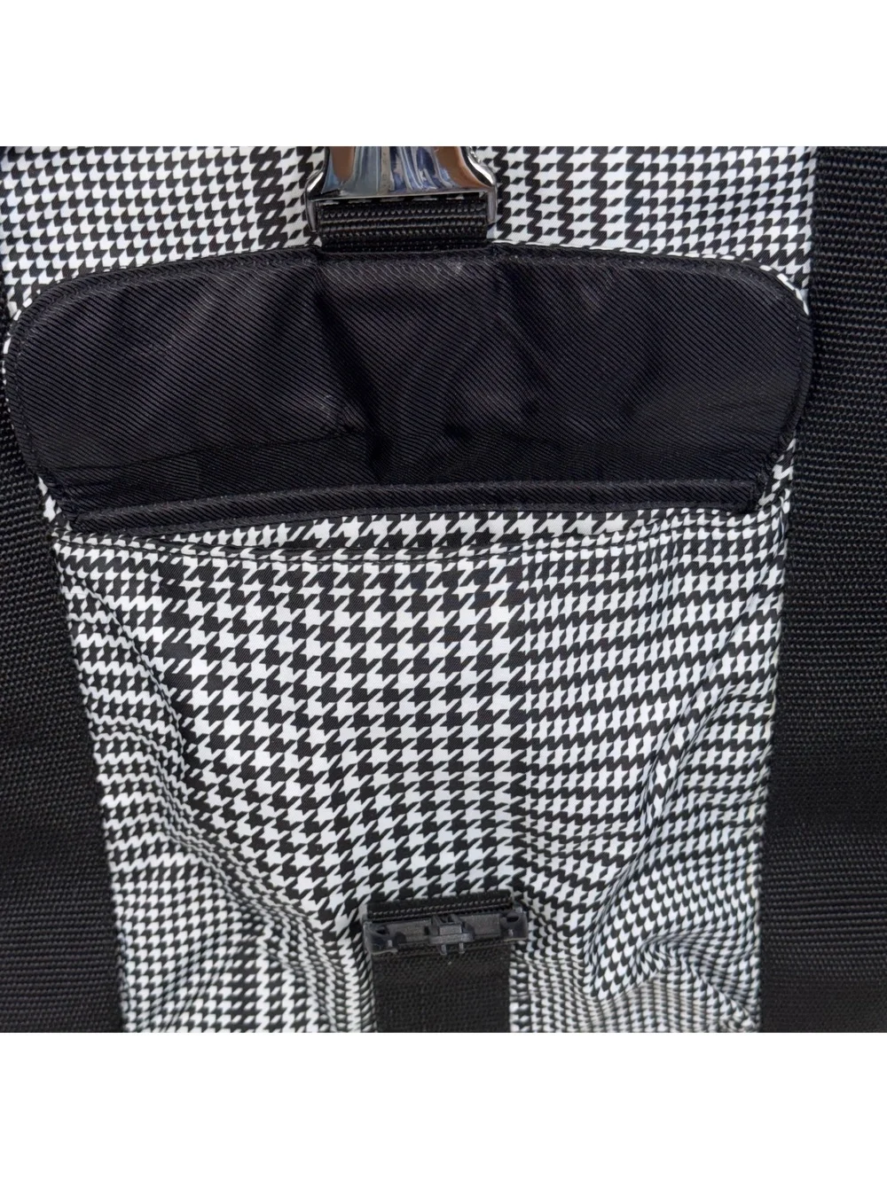 Lauren Ralph Lauren Houndstooth Plaid Tote Bag